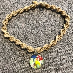 90’s hemp mushroom choker